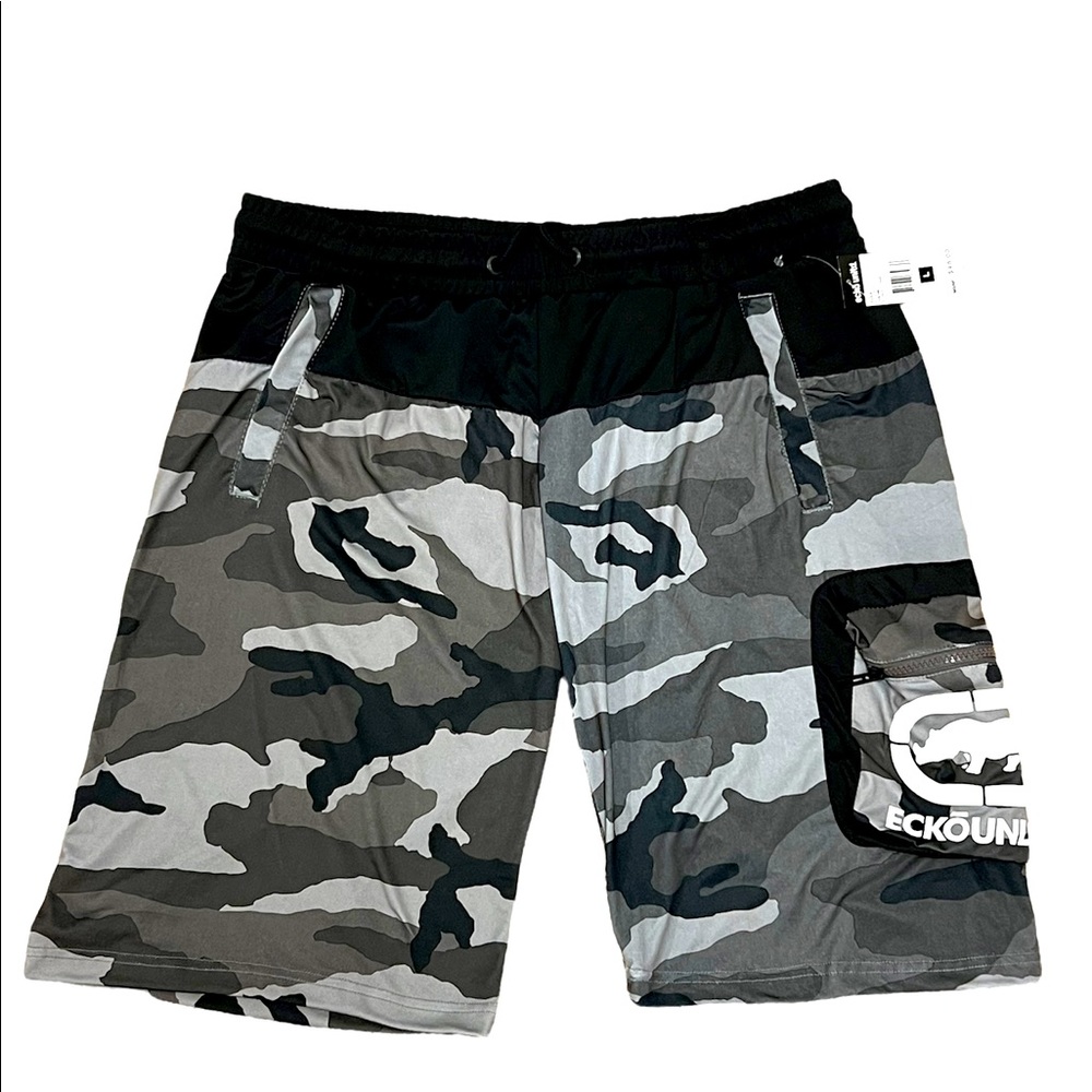 Ecko Unltd black camo shorts